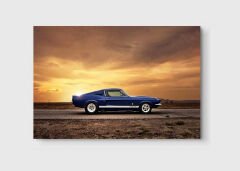 Mustang Klasik Mavi Araba